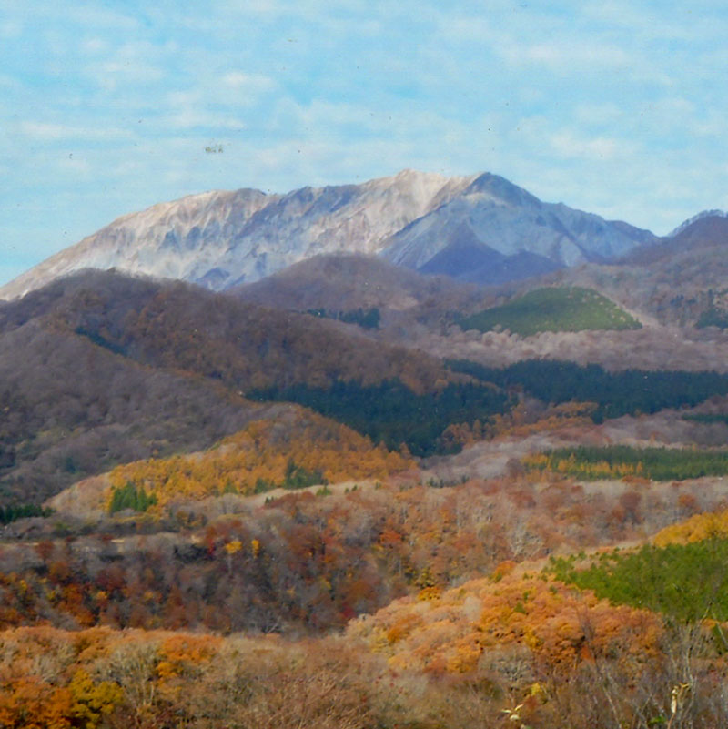 蒜山から大山の雪景色がきれいに見えました。