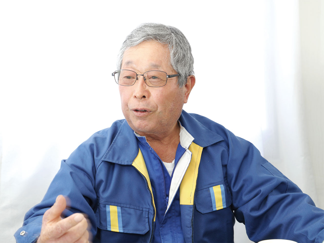 地元の田畑を守りたいと話す綱嶋代表理事