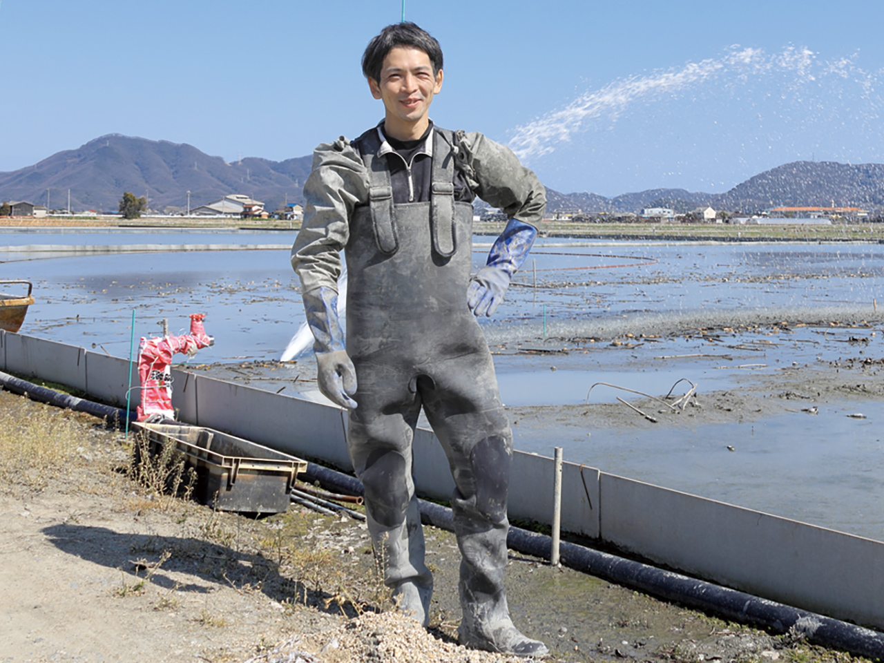 完全防備で収穫開始