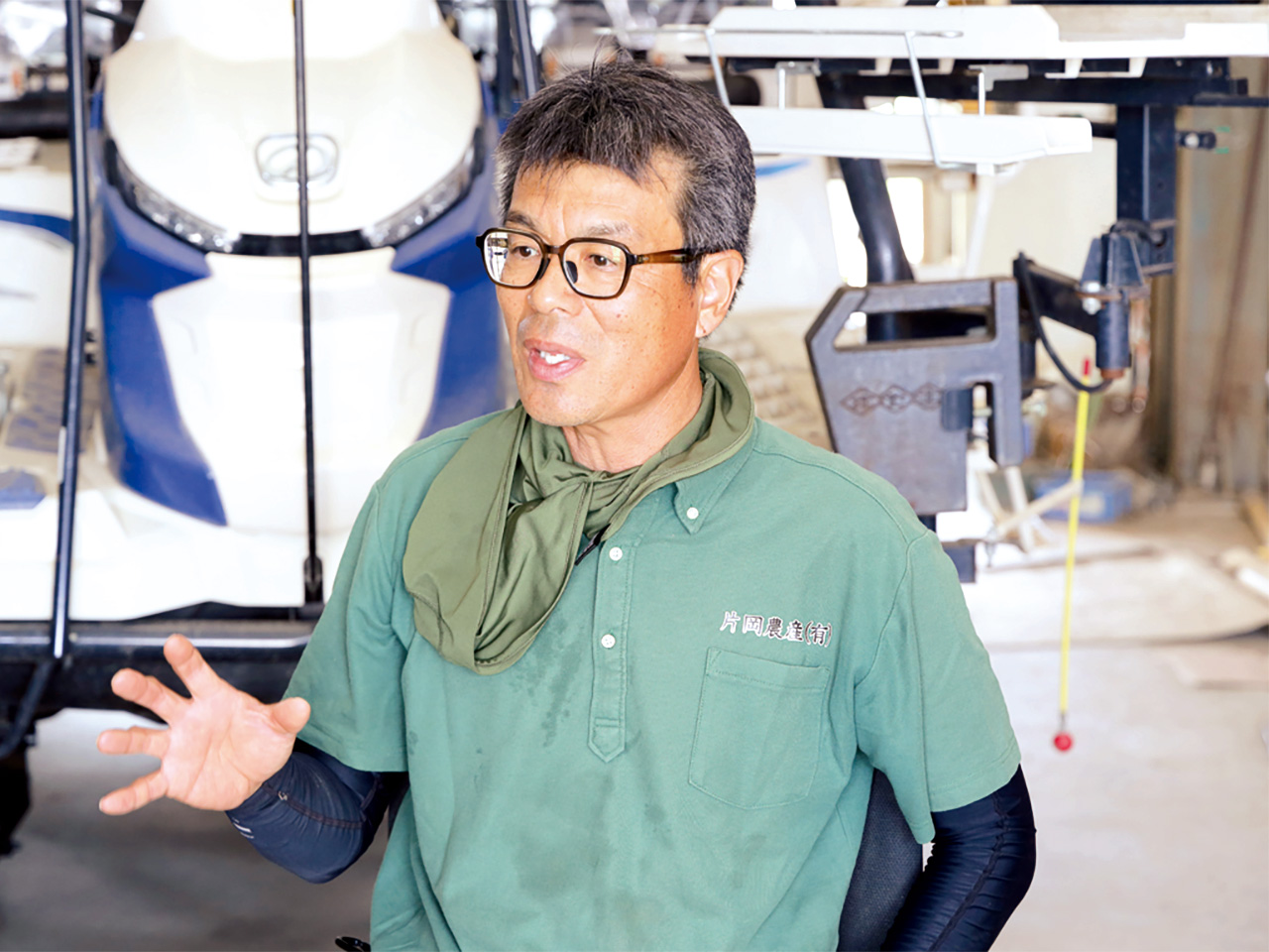 「若い人こそ農業をしてほしい」と話す片岡さん