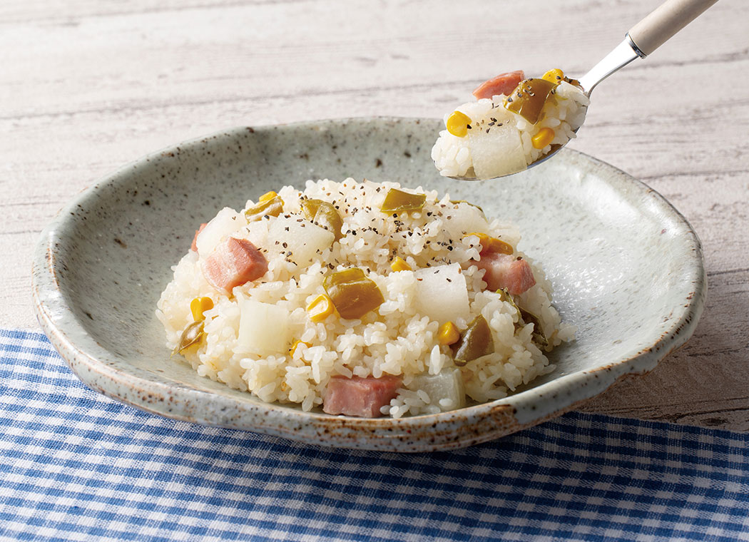 冬瓜ゴロゴロ炊き込みピラフ